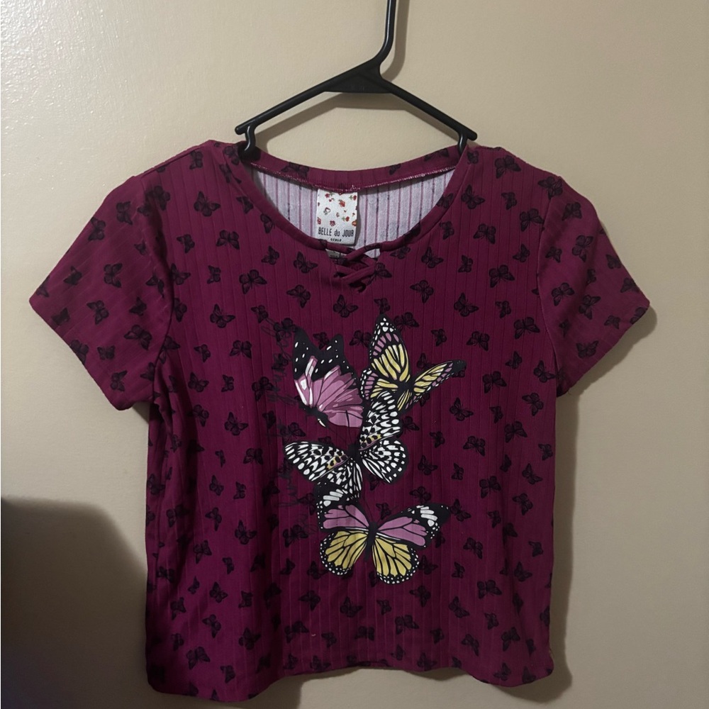 Purple Butterfly shirt